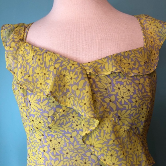 Nanette Lepore size 14 spring floral midi dress - Picture 3 of 11